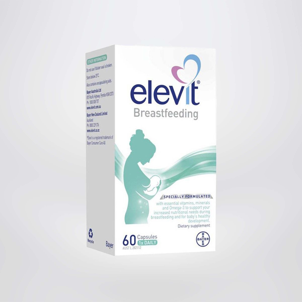 Viên uống hồi phục sức khỏe Elevit Breastfeeding cung cấp đầy đủ vitamin, dưỡng chất cho phụ nữ sau sinh