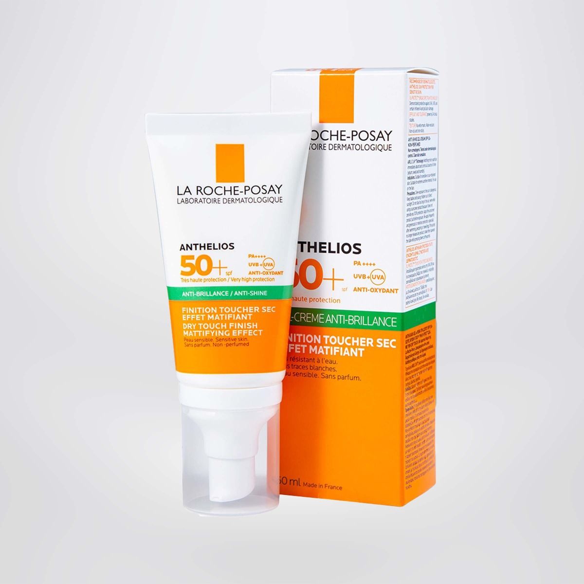 Kem chống nắng giúp kiểm soát bóng nhờn & bảo vệ da trước tia UVB UVA SPF 50+ La Roche-Posay Anthelios Dry Touch 50ml