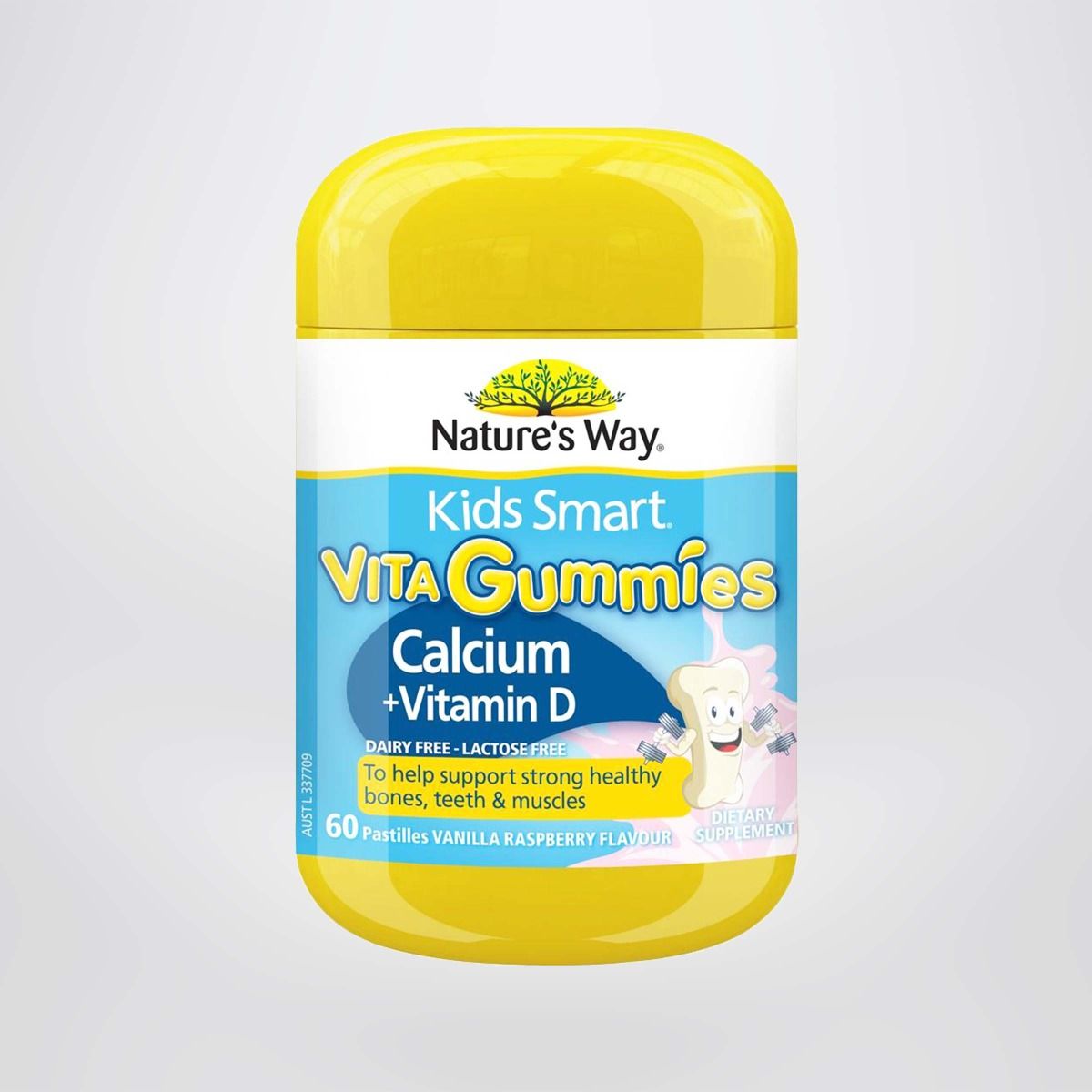 Kẹo Dẻo Canxi Cho Bé Nature’s Way Kids Smart Vita Gummies Calcium +Vitamin D