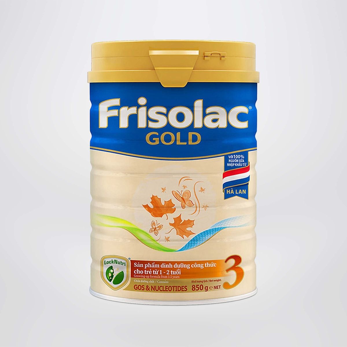 Sữa Bột Frisolac Gold 3 Cho Trẻ Từ 12-24 Tháng TuổI Lon Thiếc 850g