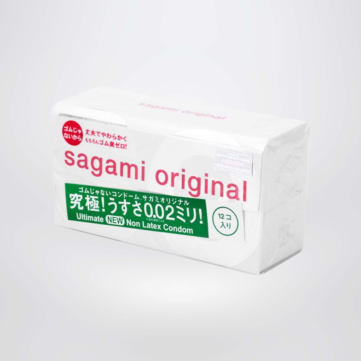 Bao cao su Sagami Original 0.02 (Hộp 12 cái) - bao cao su nam siêu mỏng size lớn siêu mỏng chỉ với 002, Non latex