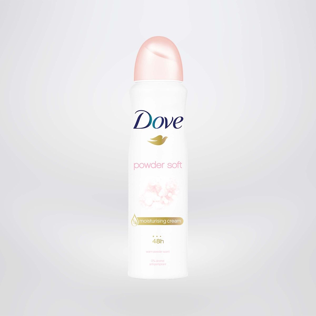 Xịt khử mùi Dove Powder Soft Hương phấn thơm Dưỡng da Sáng mịn dành cho nữ 135ml