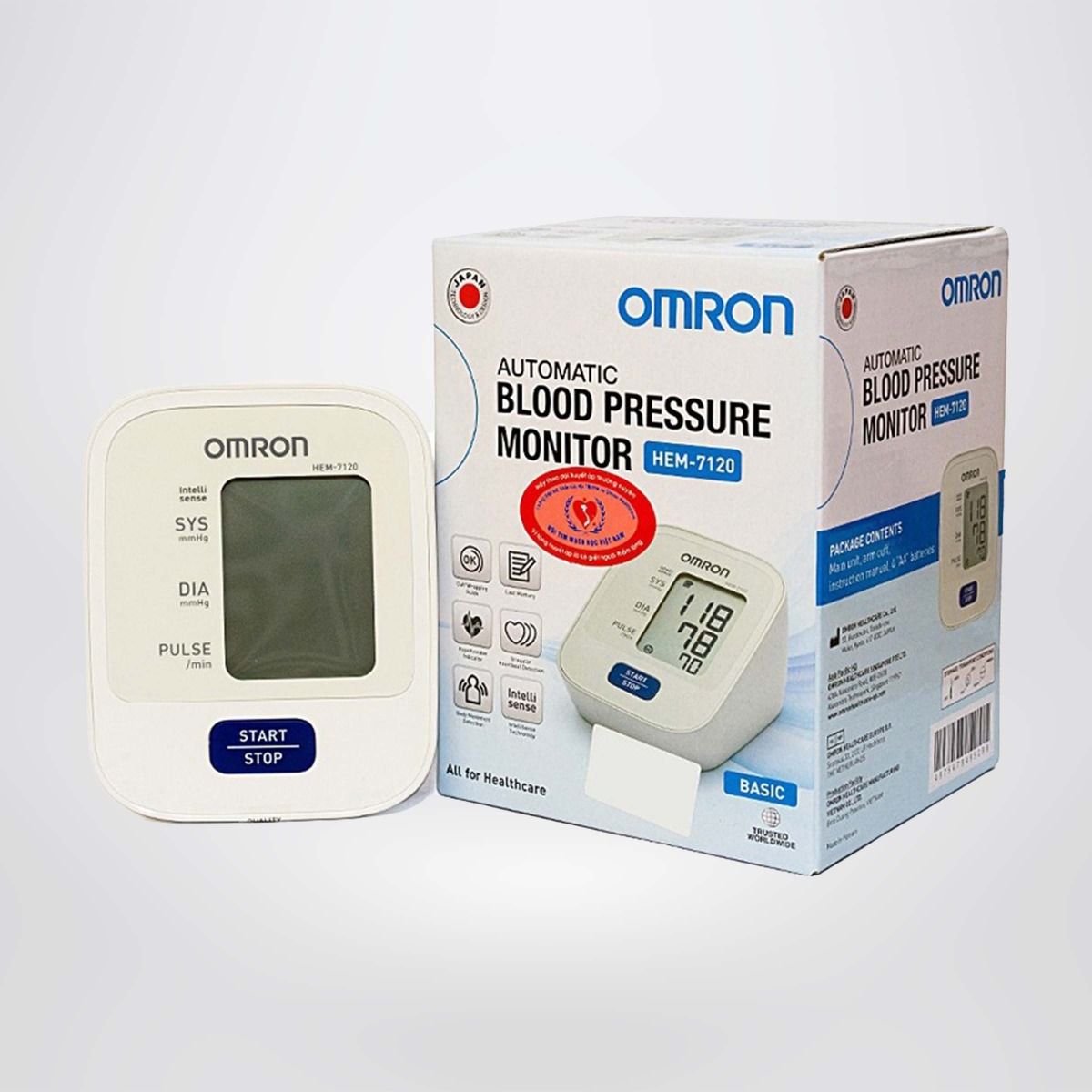 Máy đo huyết áp bắp tay tự động OMRON HEM-7120