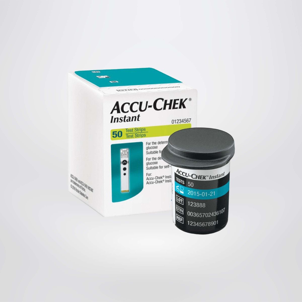 Que thử đường huyết Accu-Chek Instant Hộp 50 que thử