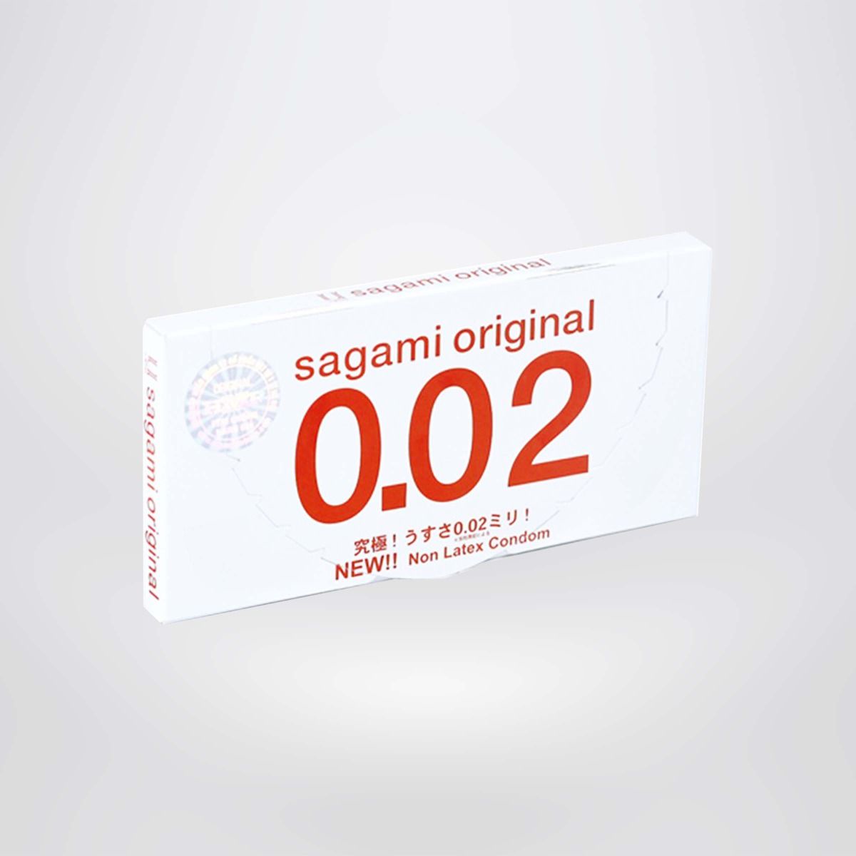 Bao cao su Sagami Original 0.02 ( hộp 2 chiếc) - Bao cao su nam siêu mỏng, Non latex