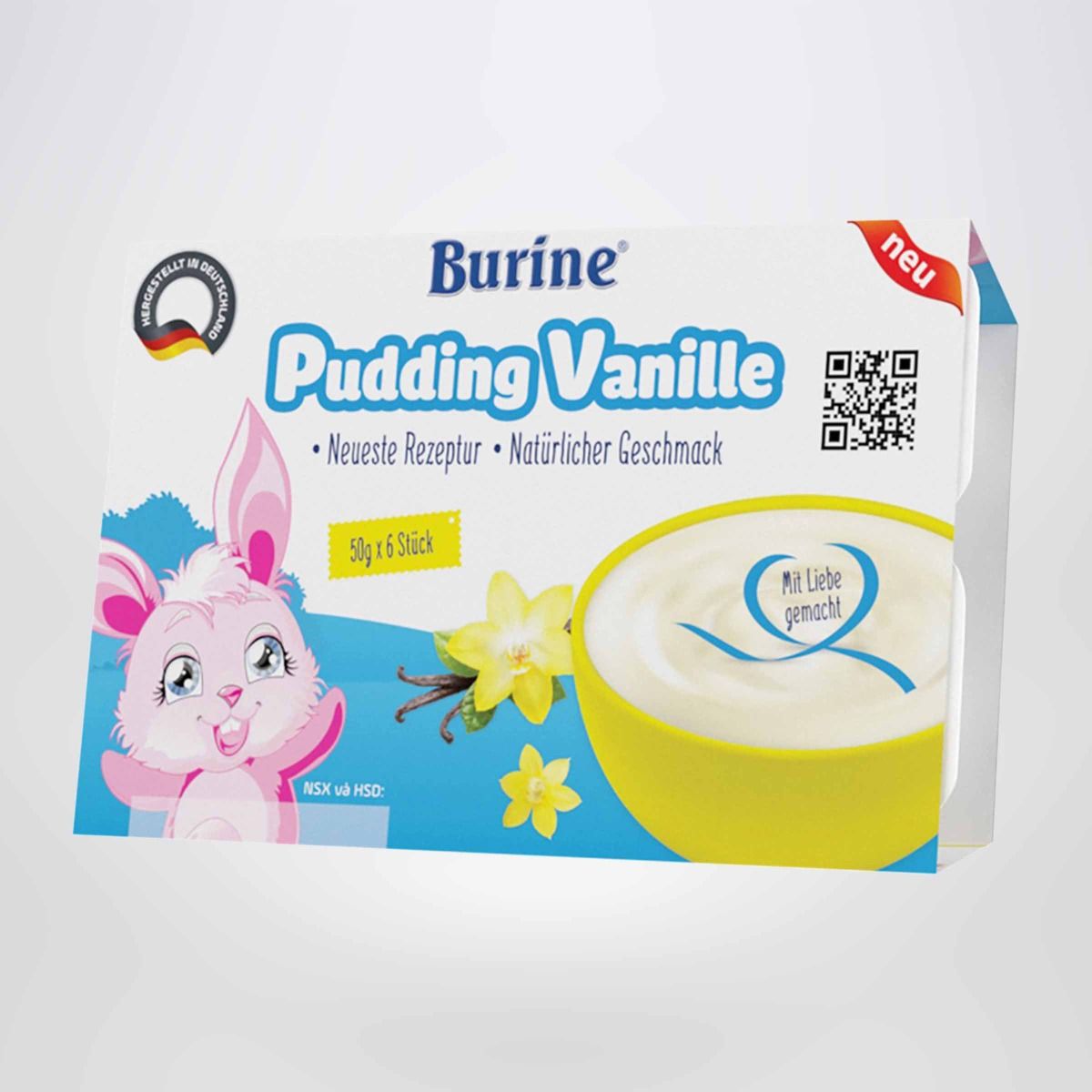 Pudding ăn dặm Burine vị vani