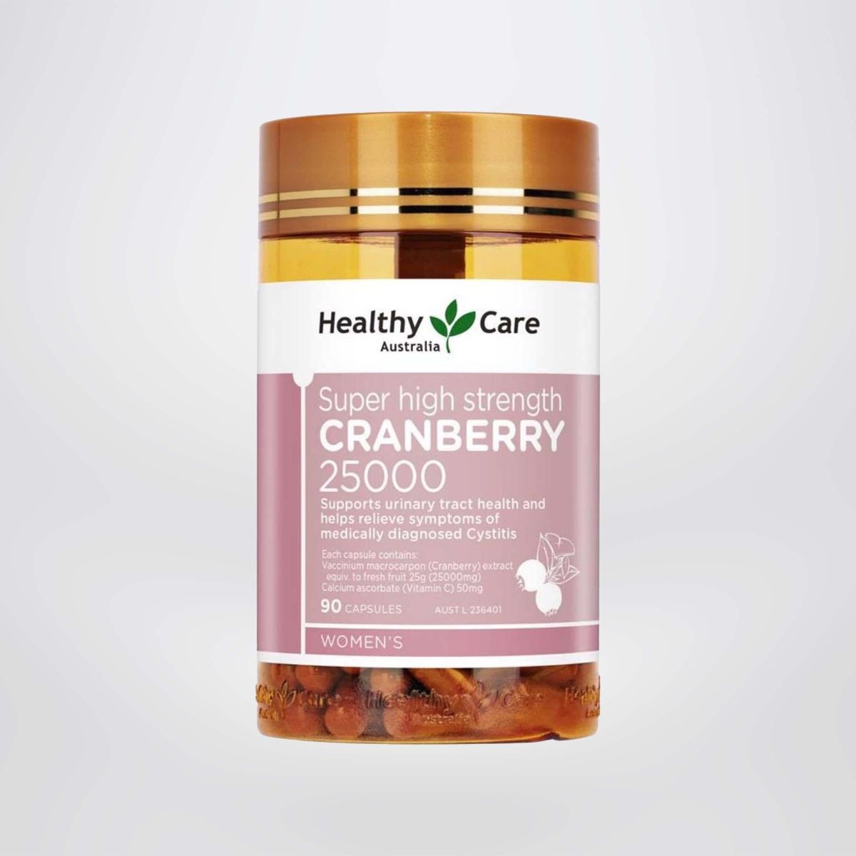 Viên Uống Hỗ Trợ Đường Tiết Niệu Healthy Care Cranberry 25000mg 90 viên