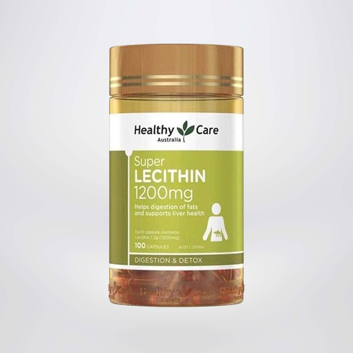 Healthy Care Super Lecithin 1200mg - Mầm đậu nành HealthyCare của Úc 100 viên