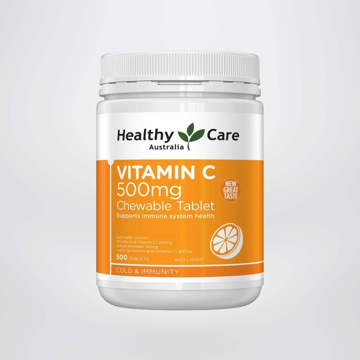 Vitamin C Healthy Care 500mg 500 viên nhai – Bổ sung Vitamin C cho cả gia đình
