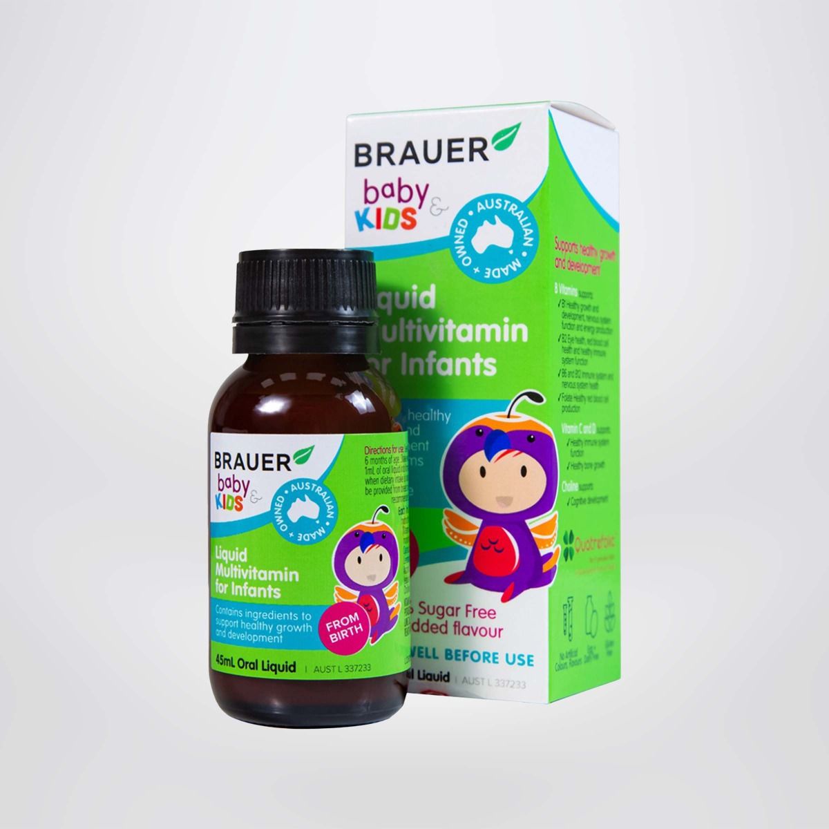 Siro Brauer Liquid Multivitamin for Infants - Vitamin Tổng Hợp cho trẻ sơ sinh 45ml