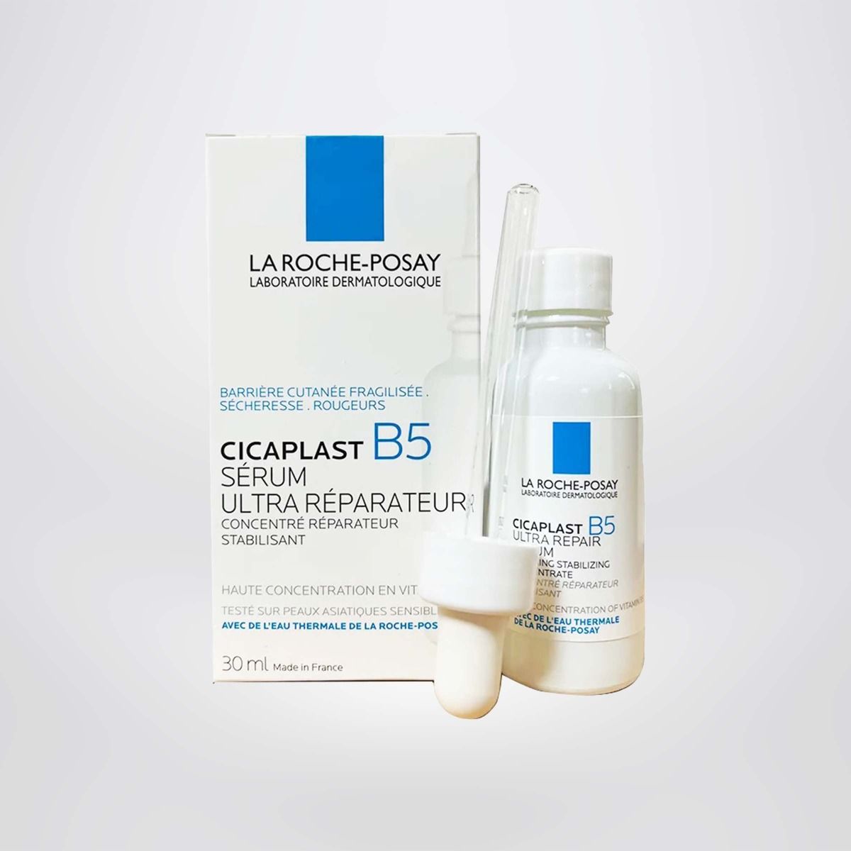 Dưỡng chất giúp dưỡng da, làm mềm, mượt và ẩm da, hỗ trợ bảo vệ da La Roche-Posay Cicaplast B5 Ultra Repair 30ml