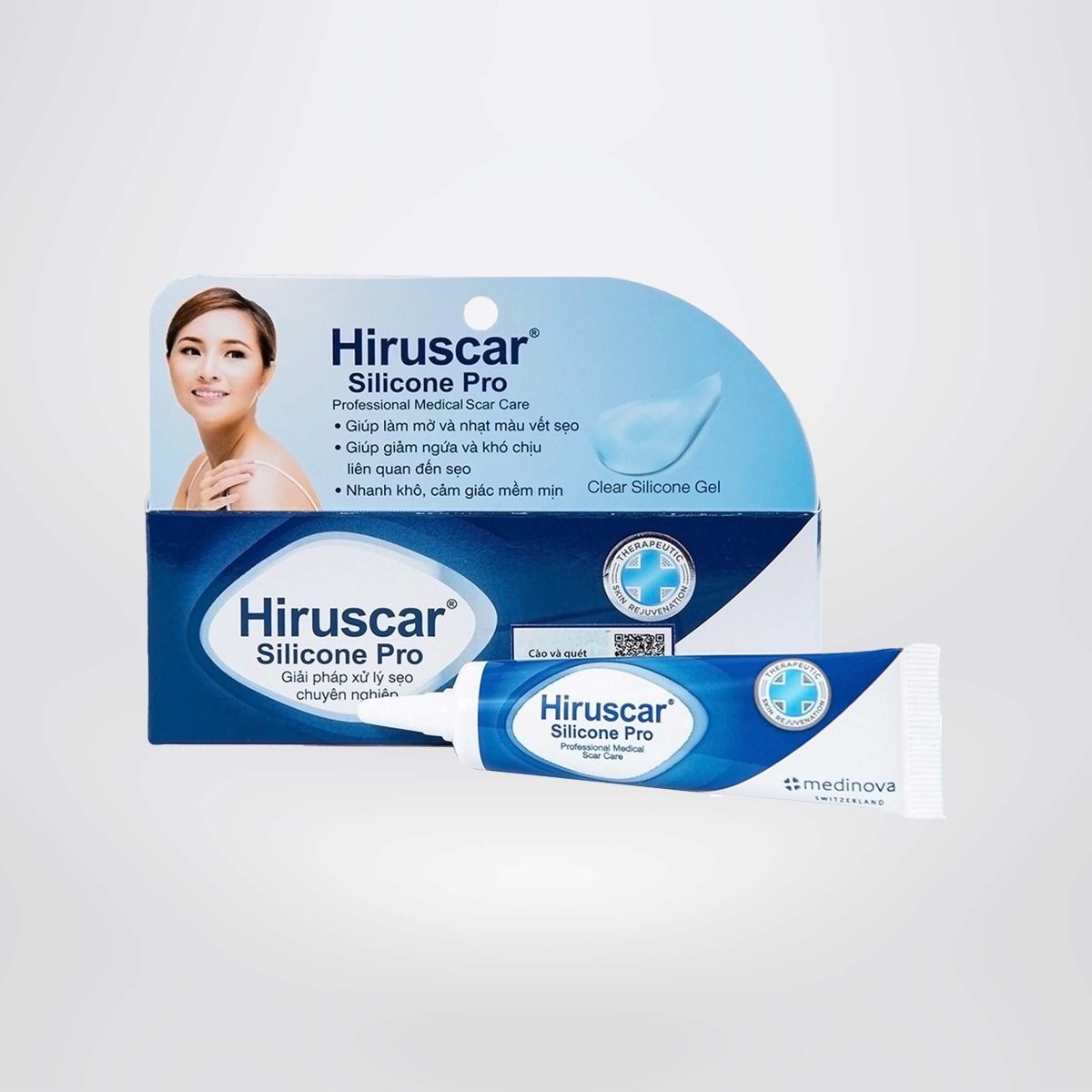 Gel xử lý sẹo mổ, to, lồi & phì đại Hiruscar Silicone Pro 10g