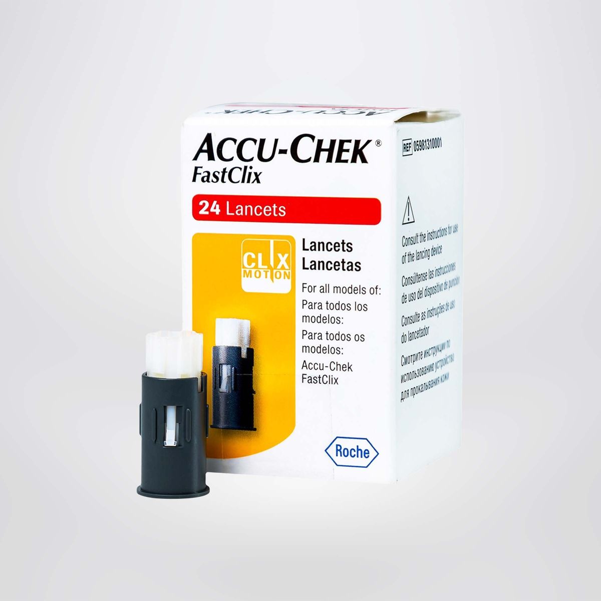 Kim lấy máu cá nhân Accu-Chek Fastclix dùng cho máy đường huyết Guide và Performa Hộp 24 kim 