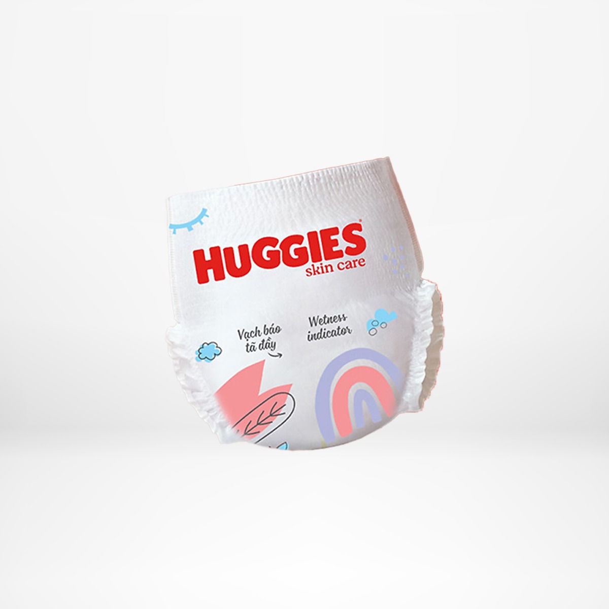 Gói Tã/bỉm quần HUGGIES SKINCARE MEGA JUMBO size M106 miếng/M 102+4 miếng