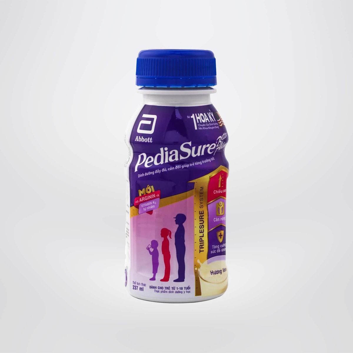 Thùng 24 chai sữa nước Pediasure Vanilla dành cho trẻ biếng ăn từ 2 đến 10 tuổi  237ml 