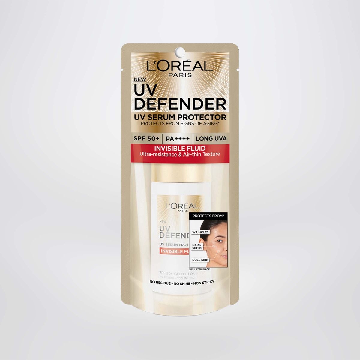 Kem chống nắng Kiềm dầu Thoáng mịn da Bảo vệ Chống Lão hóa L’Oreal Paris UV Defender 50ml​