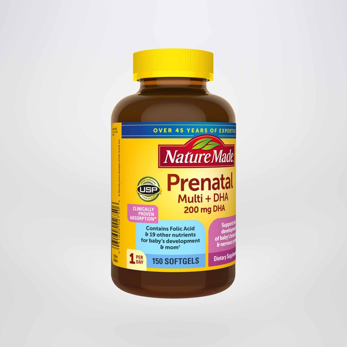 Viên Uống Nature Made Prenatal Multi + DHA Vitamin Cho Bà Bầu 150 viên