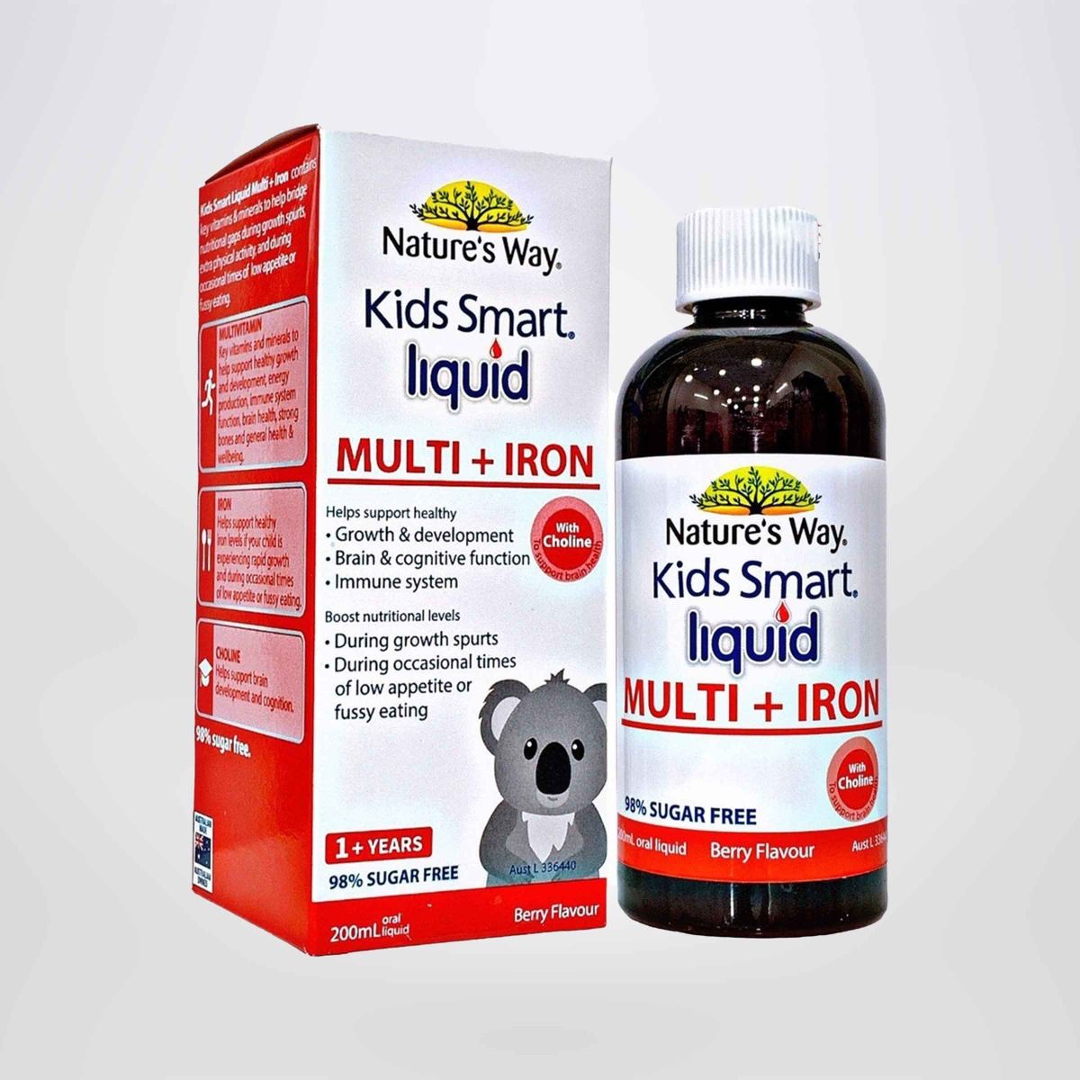 Siro Uống Nature's Way Kids Smart Liquid Multi + Iron Hỗ Trợ Nâng Cao Sức Đề Kháng Cho Trẻ 200ml