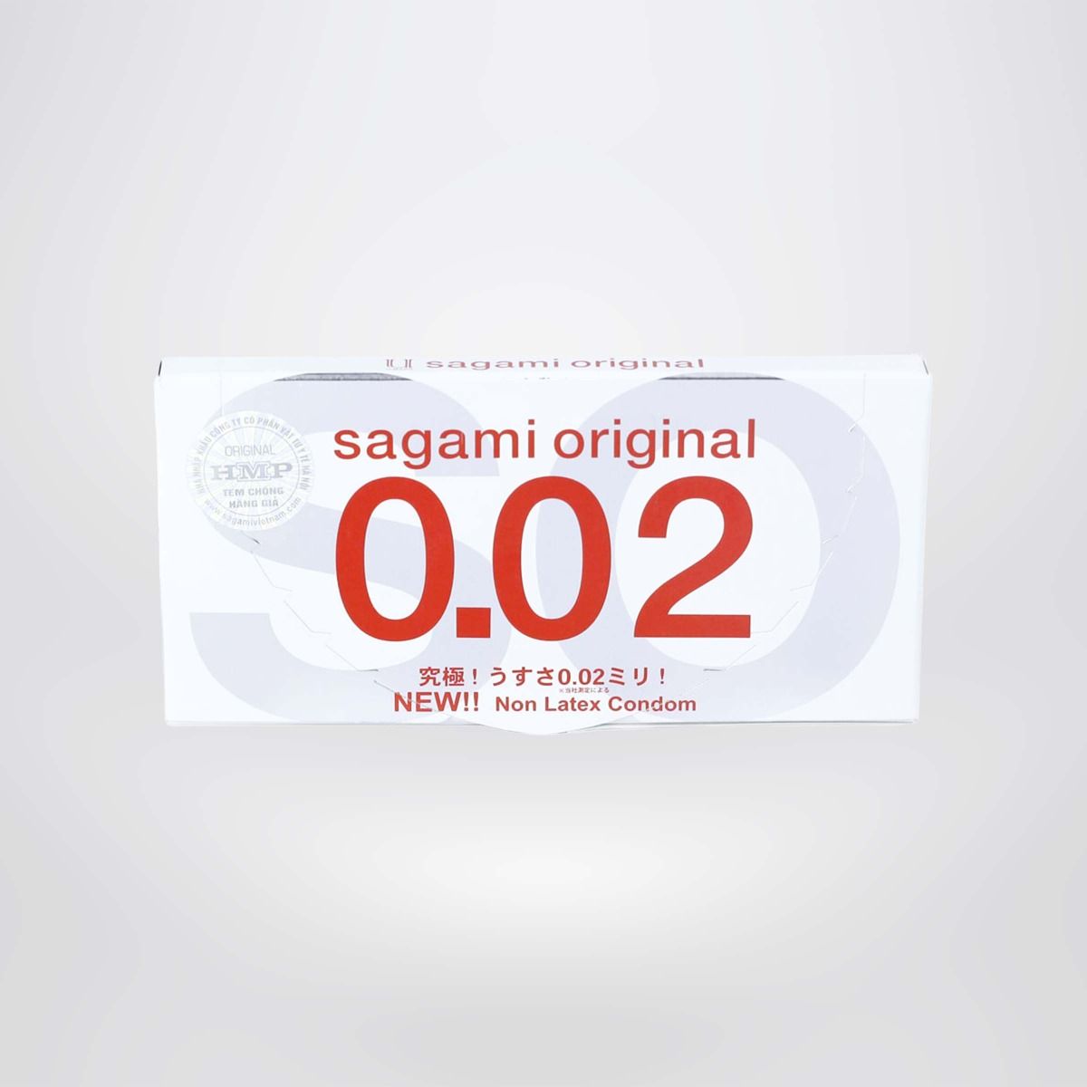 Bao cao su Sagami Original 0.02 ( hộp 2 chiếc) - Bao cao su nam siêu mỏng, Non latex