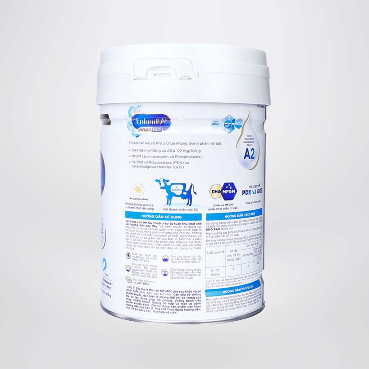 Sữa BộT Enfagrow A2 Neuropro 3 Cho Trẻ Từ 1-6Tuổi  800g