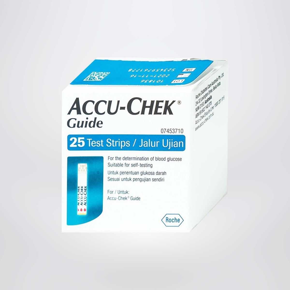 Que thử đường huyết Accu-Chek Guide Hộp 25 que 