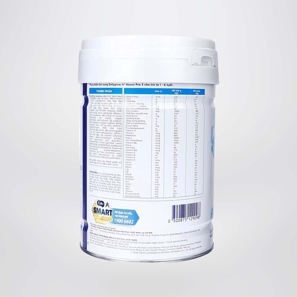 Sữa BộT Enfagrow A2 Neuropro 3 Cho Trẻ Từ 1-6Tuổi  800g