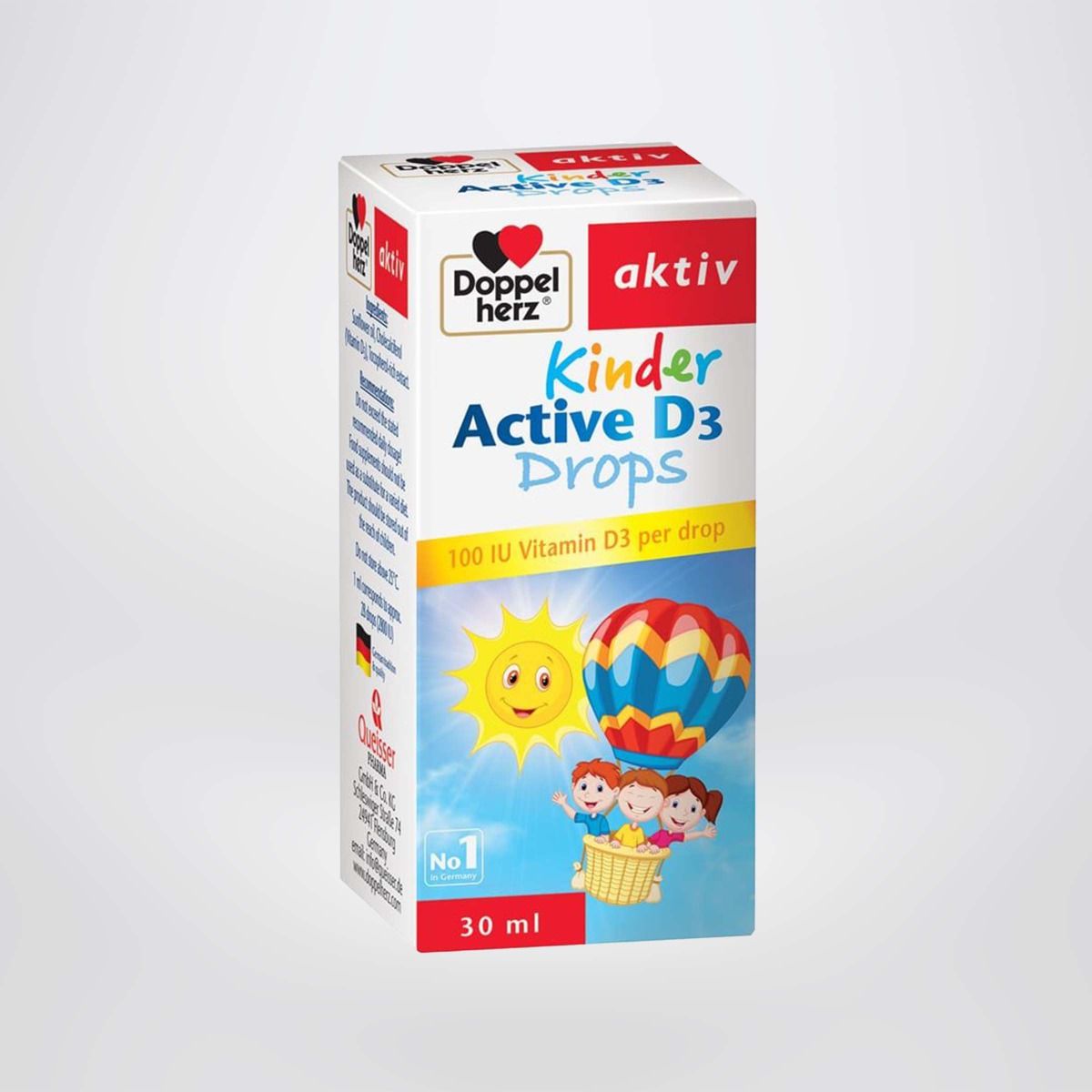 Siro bổ sung Vitamin D3, tăng đề kháng cho trẻ Doppelherz Aktiv Kinder Active D3 Drops 30ml