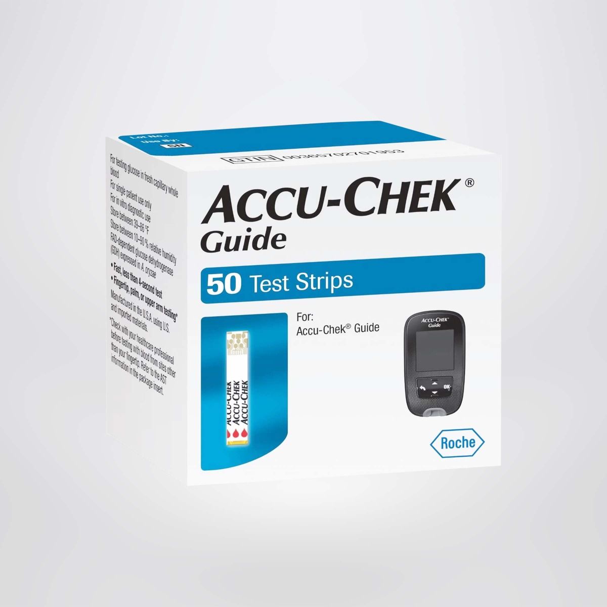 Que thử đường huyết Accu-Chek Guide hộp 50 que thử