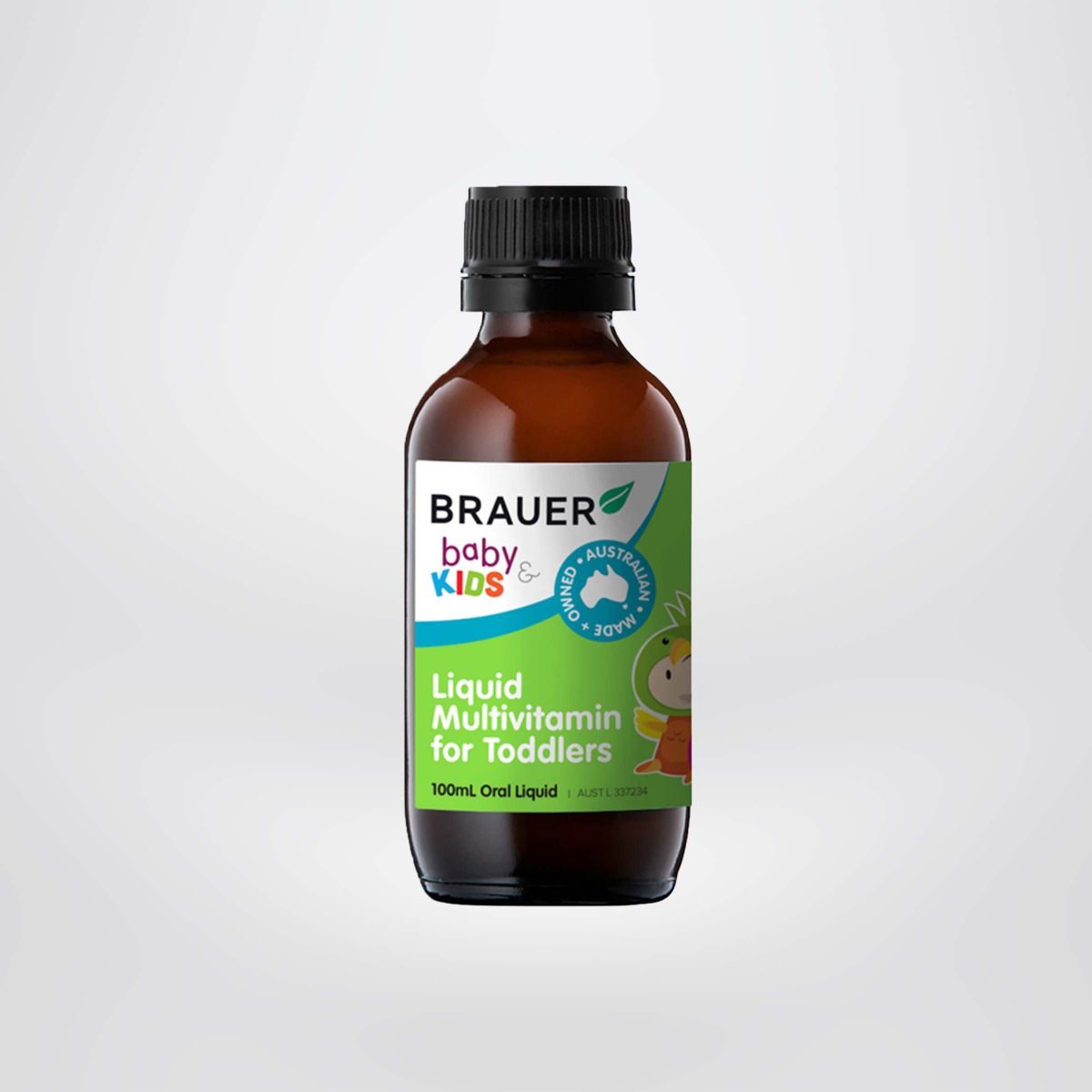 Siro BRAUER Kids Liquid Multivitamin for Toddlers- Vitamin Tổng Hợp cho trẻ từ 1-3 tuổi (100ml)