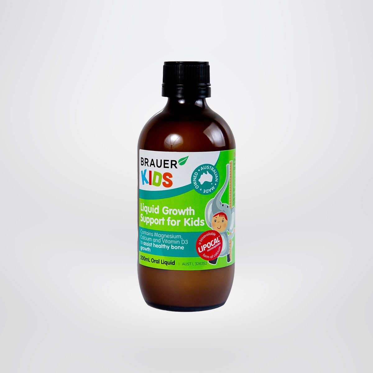 Siro Brauer Growth Support for Kids - Hỗ trợ Phát triển Chiều Cao cho trẻ từ 1 tuổi (200ml)