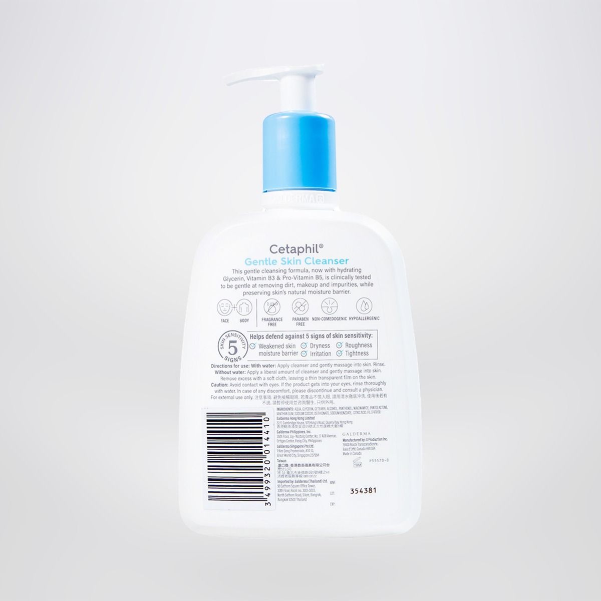 Sữa Rửa Mặt Cetaphil Dịu Nhẹ Gentle Skin Cleanser 500ml