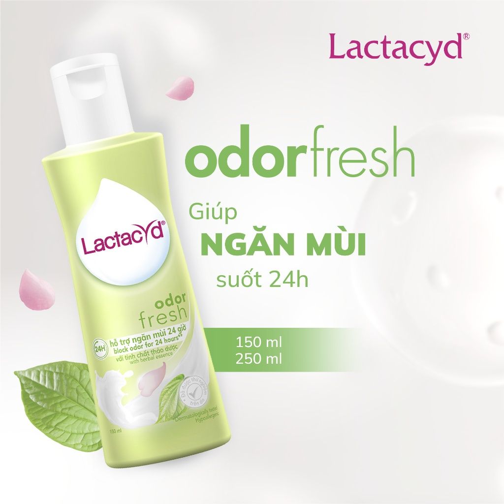 [NHẬP HELLOBACSI GIẢM 20K] Dung Dịch Vệ Sinh Phụ nữ Lactacyd Odor Fresh Ngăn Mùi 24H 250ml